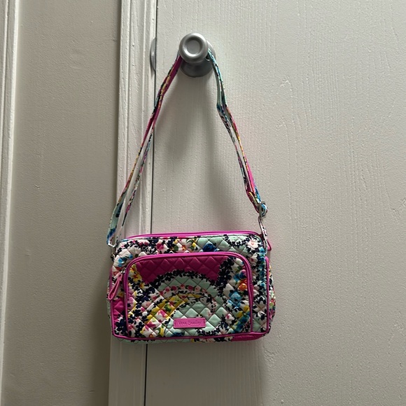 Vera Bradley Wildflower Paisley Little Crossbody Purse - Picture 1 of 7